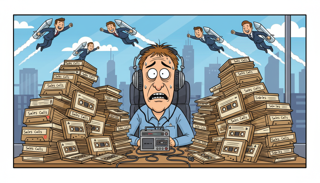 Cartoon: How do I know if my sales team is following our process on calls