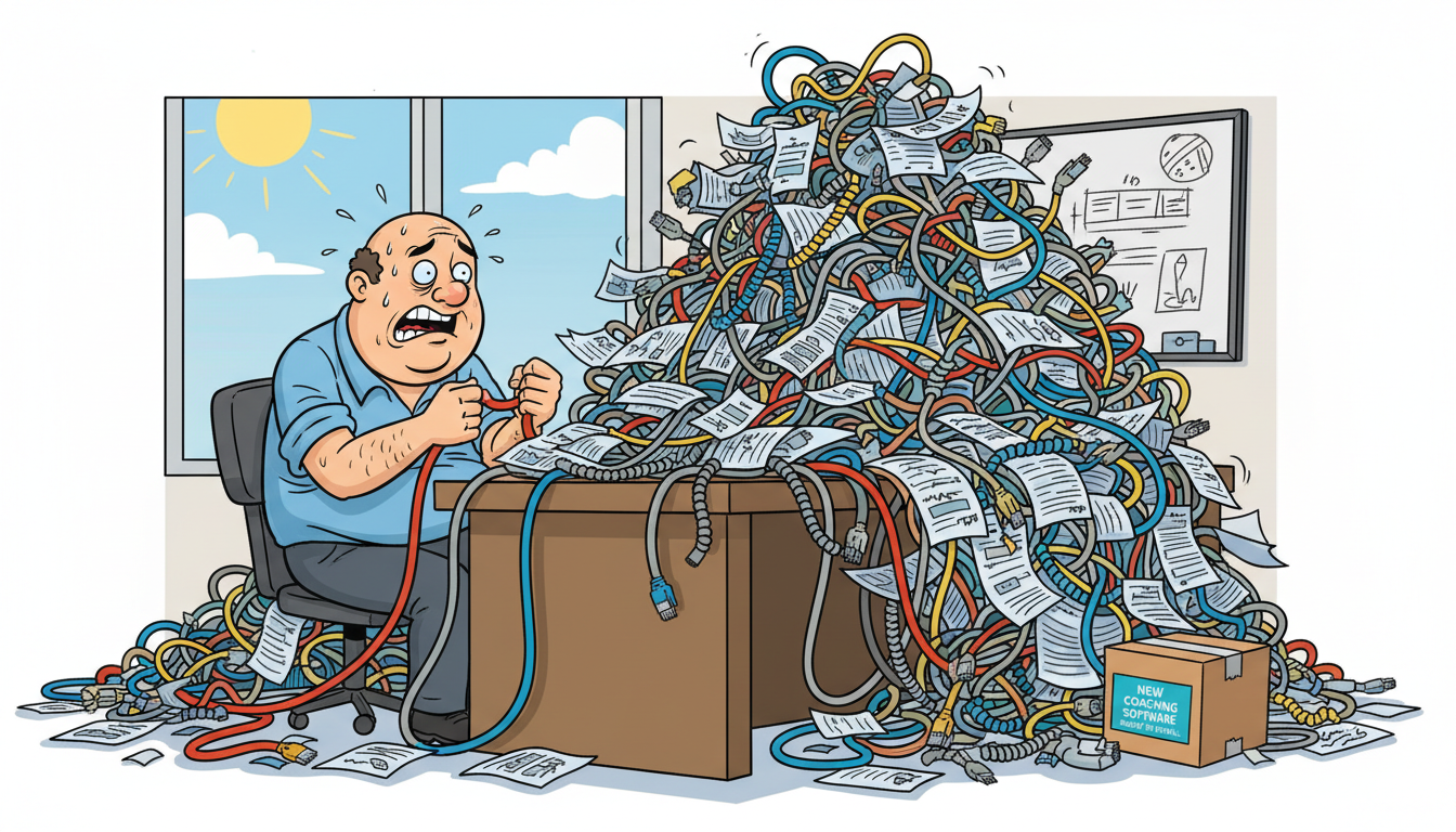 Cartoon: How long does it take to implement Sales coaching and live call guidance?