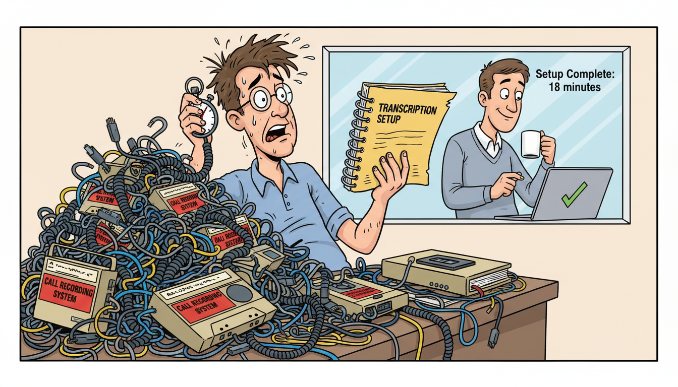 Cartoon: How long does it take to implement Call and meeting recording with transcription?